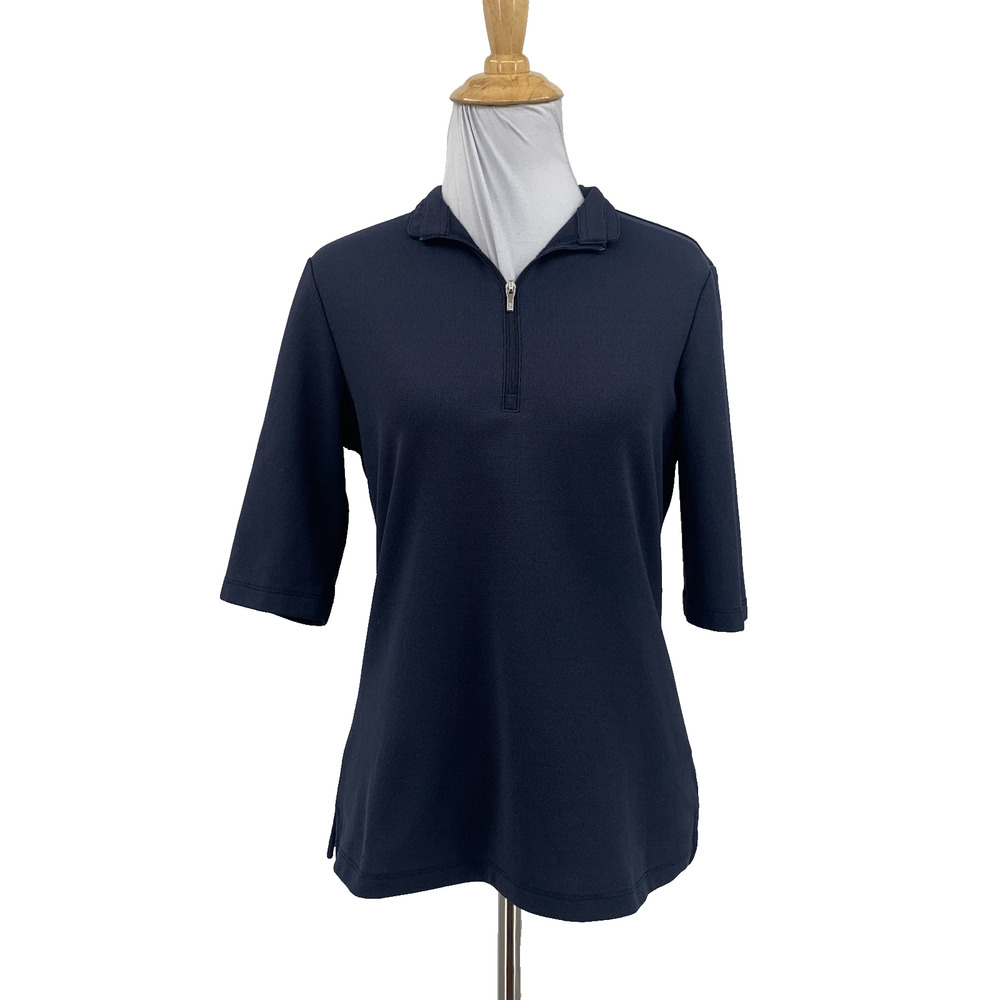 Nivo Polo Shirt Women S Small Storm Noa II Half Sleeve 1/4 Zip Performance Sport